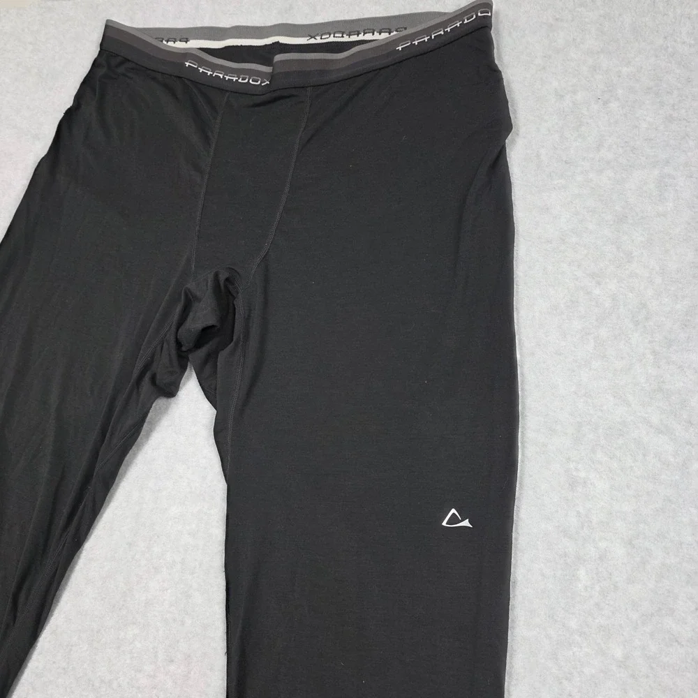 Paradox Merino Blend Base Layer Pants Men XL Black Thermal Winter Hiking Legging